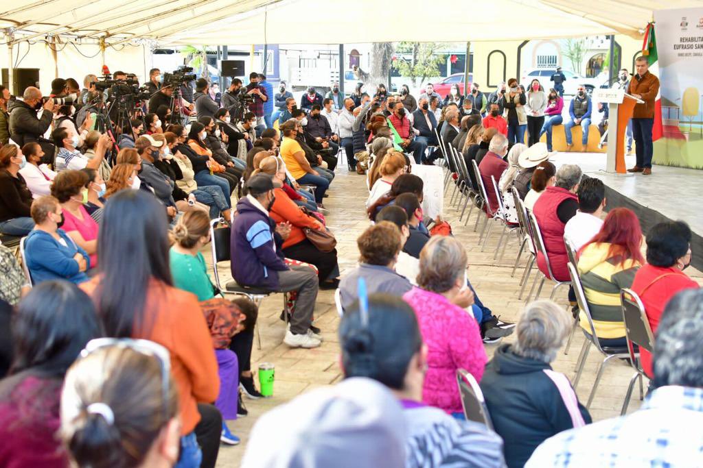 mrikelme's tweet photo. Hoy en #RamosArizpe, junto con el alcalde @chemamorales1, inauguramos la Plaza “Eufrasio Sandoval Rodríguez” ubicada en la colonia Escorial. https://t.co/Y2u9qlkvW1