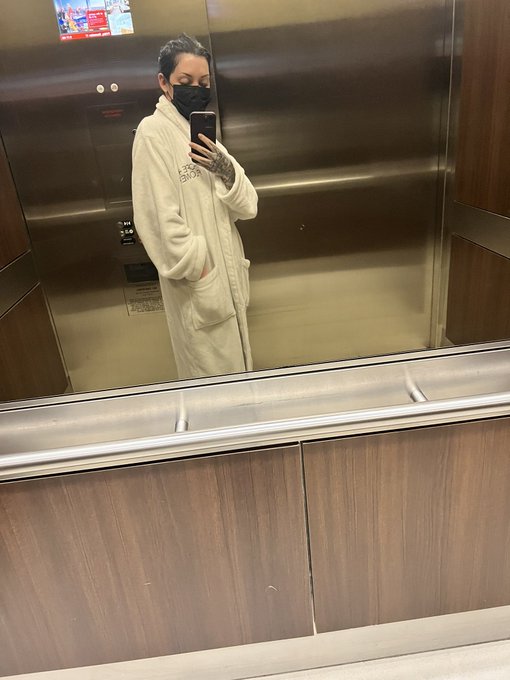 Got in the elevator in my robe and some men in suits walked in. Low key judging my appearance as they<a href="/tag/feminineurge"class="tags"><span>#feminineurge</span></a>