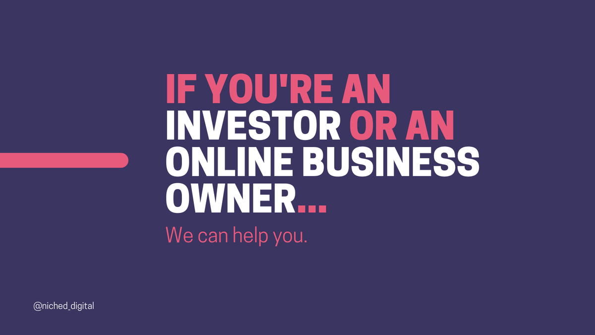 niched_digital's tweet photo. We're very clear about who we can effectively help and what we can confidently offer. Because we want to give you the best return on your investment.

You'll wonder: how did you ever survive before? 👀 That’s how seriously we take our partnerships.

So, this you? https://t.co/fAZTqAASm0