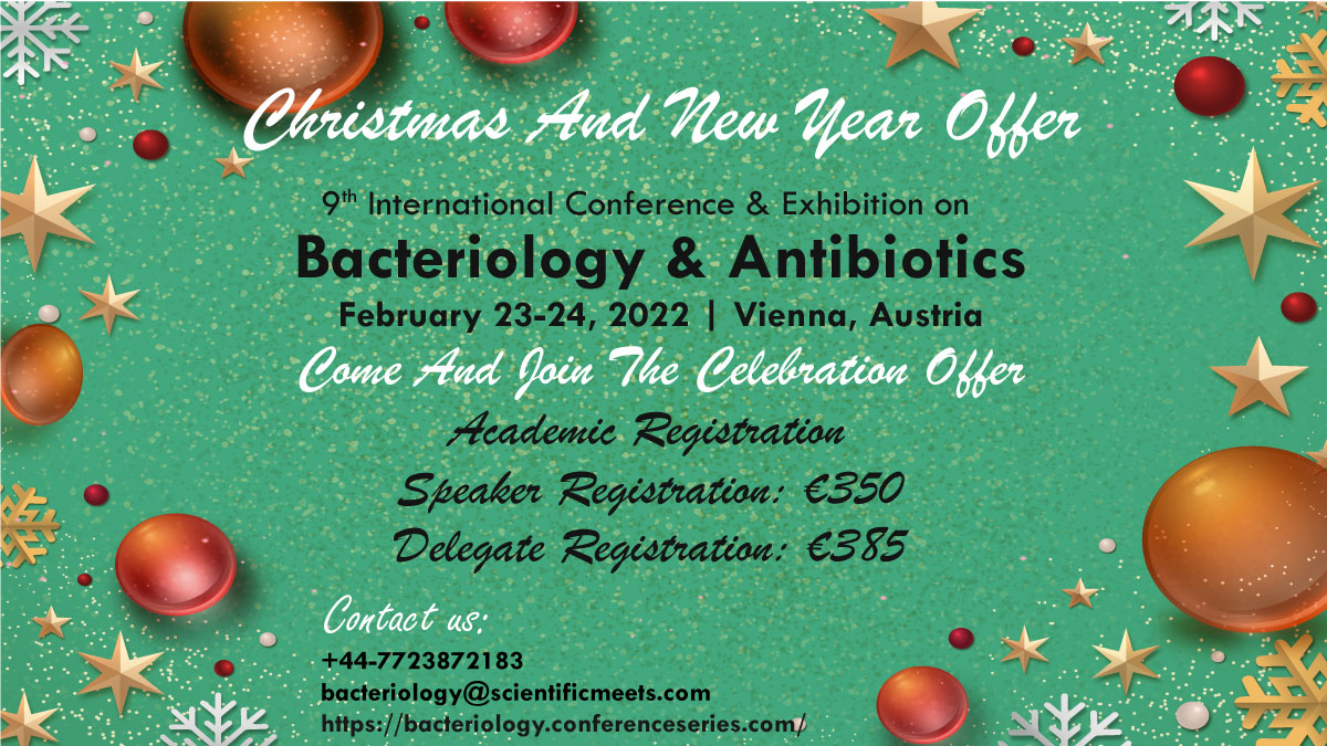 Share your research work at #Global Event on #Bacteriology &amp; #Antibiotics scheduled to be held on Feb. 23rd-24th, 2022 at Vienna, Austria
Book your slot at offer price at: rb.gy/dyt5st
#金スマ