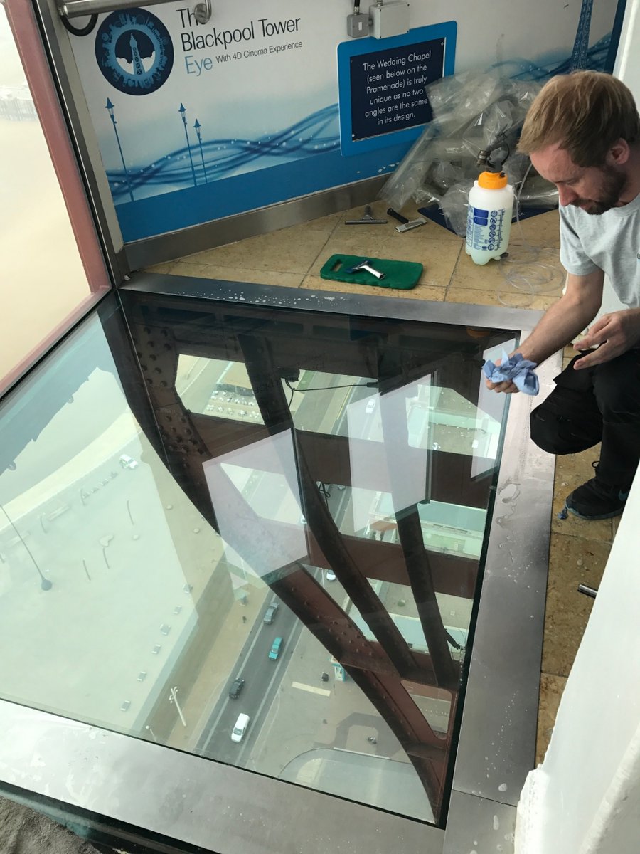 Have you been to Blackpool Illuminations this year? If so did you dare to walk the Blackpool Tower Skywalk? Lustalux maintains the film over the glass floor after thousands of visitors walk over it every day. 
#blackpooltower #blackpoolskywalk #safetyglass