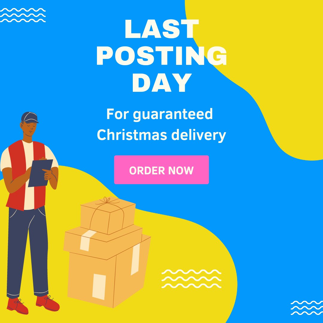 Today is our last posting day for guaranteed delivery before Christmas. However, we will be continuing to post out orders by First Class mail until 2pm Thur 23 December.
Click and collect from our Brixton store will be available until 2pm on 24 December.