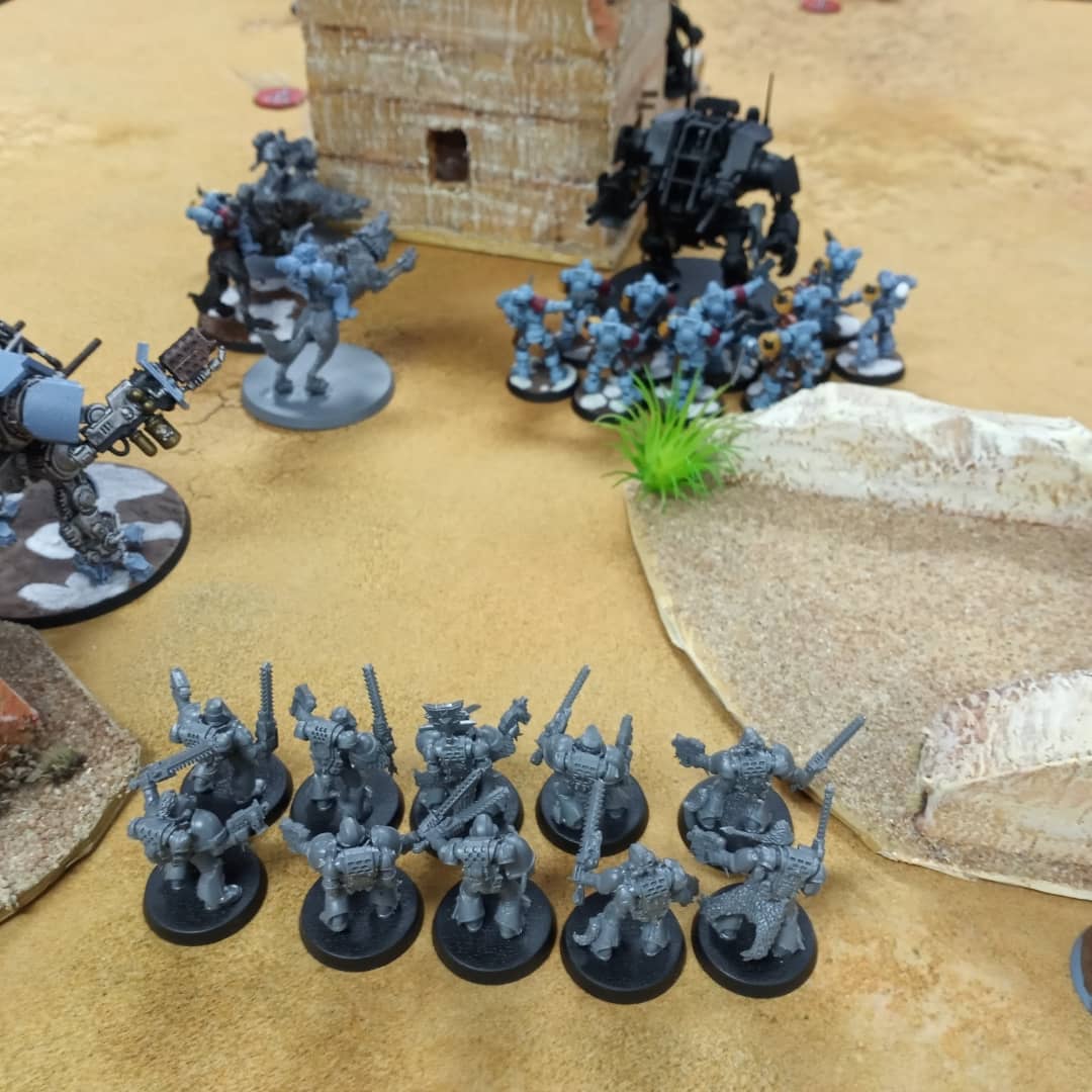 MCacchillo's tweet photo. Pics from a victory for my Space Wolves over Ravenguard. My friends dice were my partner for sure lol.
#Warhammer40k #WarhammerCommunity #SpaceWolves https://t.co/LxrcEE9q1h