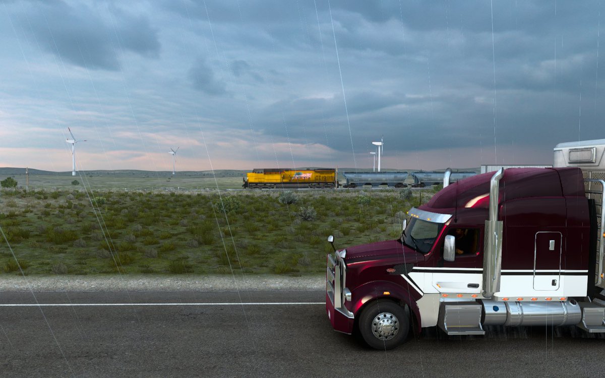 BananaFireGami1's tweet photo. a few trucks I found in #steamworkshop made by the #GTMTeam white one is the #KenworthT800 the burgundy one is a #peterbilt567 and the pink and white one is a #kenworthT610 I test out all 3 trucks they were fun to drive! #BestCommunityEver @SCSsoftware #ATS https://t.co/dHYCMfd1J0