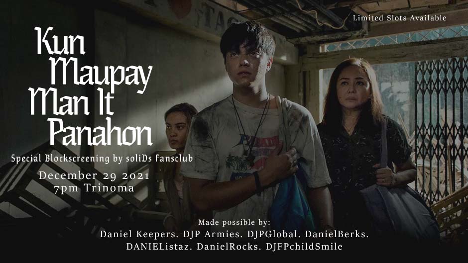 DJFPchildSmile's tweet photo. #KunMaupayManItPanahon special blockscreening by DJP soliDs.

Join us as we unfold the story of Miguel, Norma &amp; Andrea. 

Venue: Trinoma
Date and Time: Dec.  29 @ 7PM
Ticket Price: 320php 

Stay tuned for our giveaways!🎁

For inquiries, please send us a DM 

#KunMaupaySaMMFF

x https://t.co/xlOa9K15BP