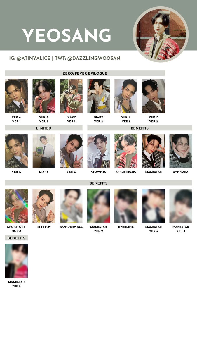 ATEEZ feverepilogue makestar ソンファ ATEEZ zero:fever epilogue Makestar Lucky Draw Seonghwa San