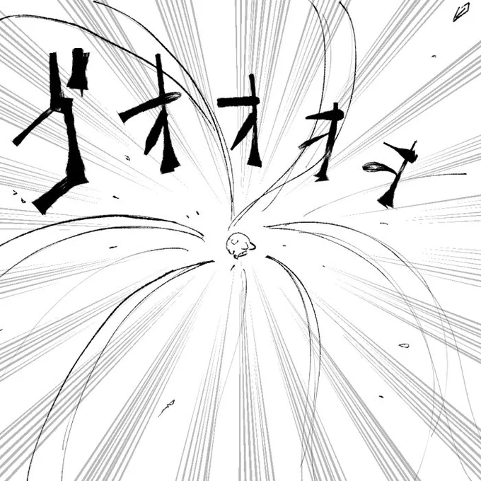 強風に飛ばされるオレ 
