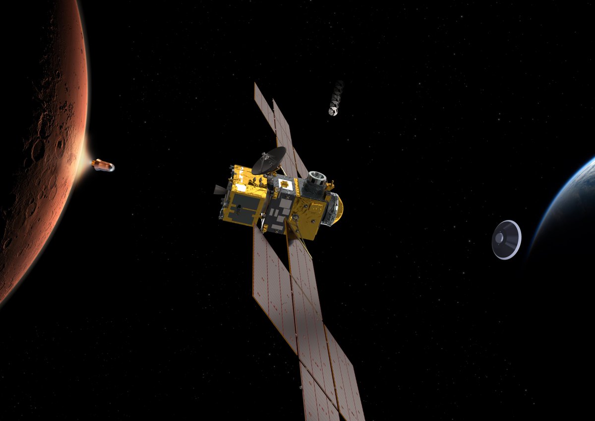 space_able's tweet photo. Proposition 3 #SpacEarthInitiative : accroître notre connaissance de l’Univers afin d’apporter à l’humanité des réponses sur son origine et son évolution. Par exemple, @AirbusSpace et @Thales_Alenia_S ramèneront les échantillons martiens de la mission Mars Sample Return (NASA) https://t.co/6LUQLkR47A