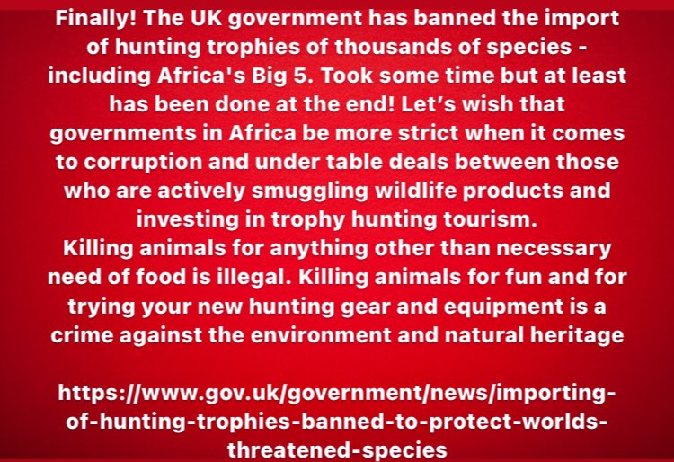 FromNaturalis's tweet photo. Finally!
Campaign is still going!

#wildlife_crimes_sudan #sudan #wildlife #conservation #biodiversity #hunting #environment #education #development #Sustainability #sustainable https://t.co/ztHh0j54fy