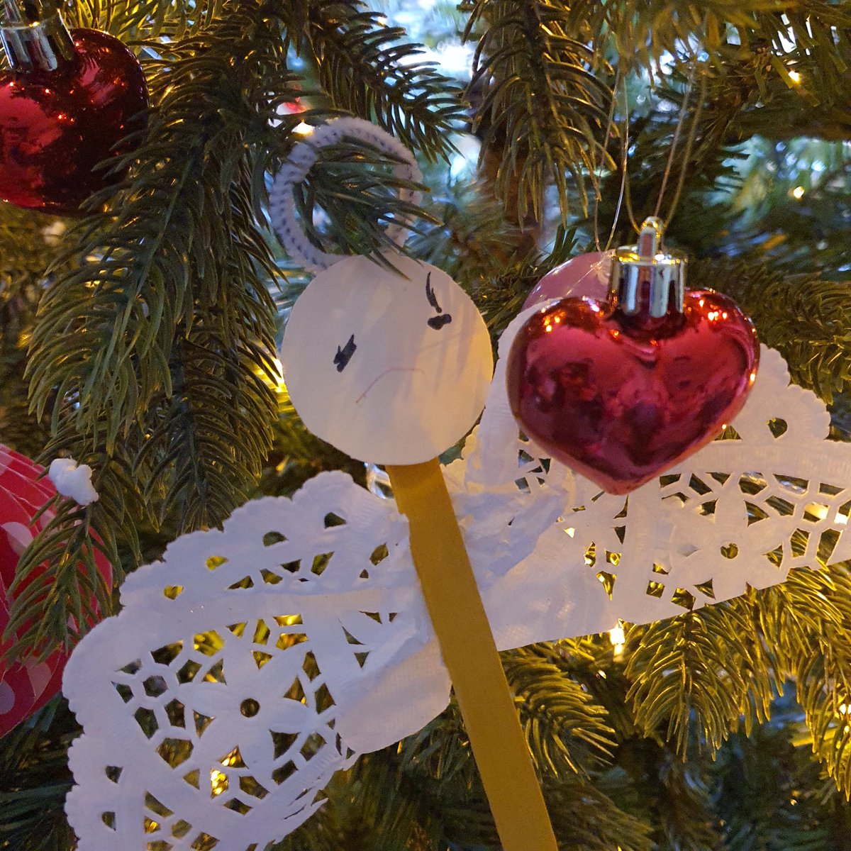 For those who aren’t feeling in the festive spirit I present “sad angel” - the handiwork of my toddler who was asked to make him shortly after suffering the upset of another child taking the book he wanted. May the festive season be kind to you
<a href="/TomBell81/">Tom Bell</a> #sadangel #christmas