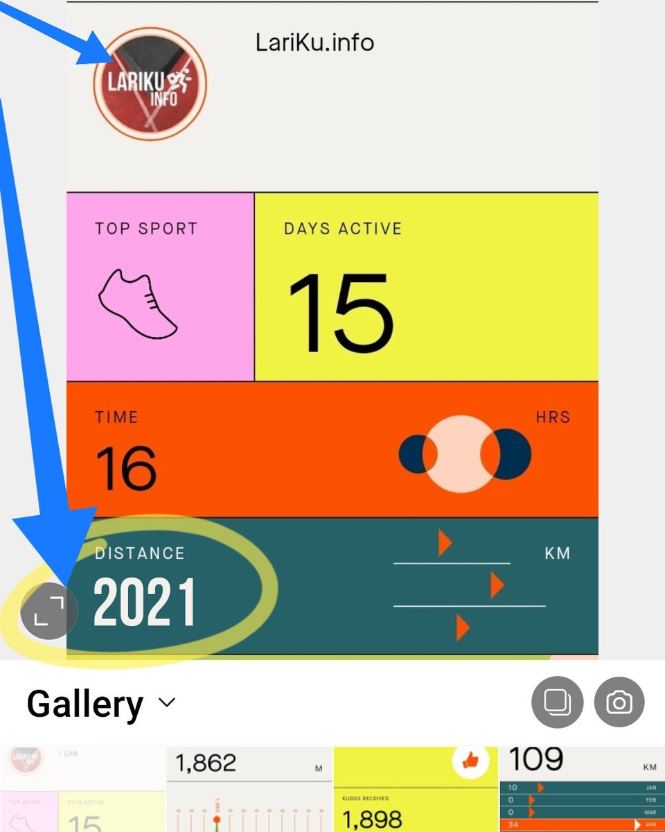 #LariKu2021K 🏆 Min. 2021 Km