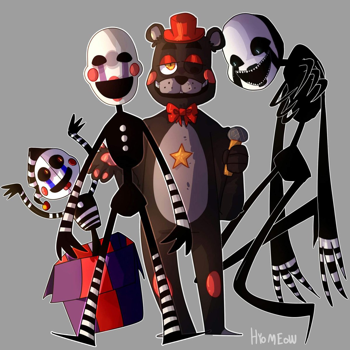 imdeaviera's tweet photo. This Fanart Is Amazing!
 I Love It!💞
#FNAF #Puppetfnaf #Securitypuppet #Lefty #Nightmarepuppet #CharlieEmily https://t.co/eDeG4FXaNV