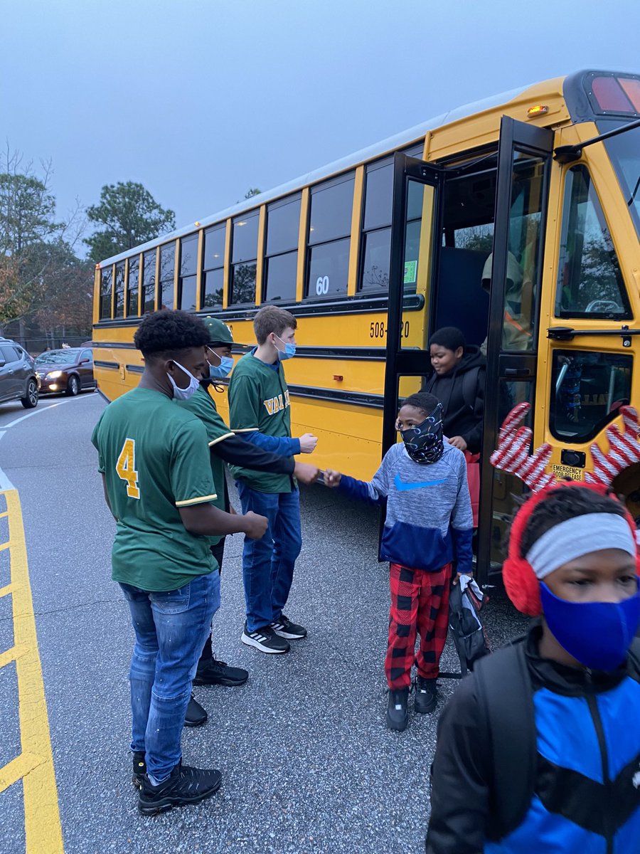 Thank you Spring Valley baseball for your fist bump Friday day greetings this morning!! #svbaseball00 #thevalley