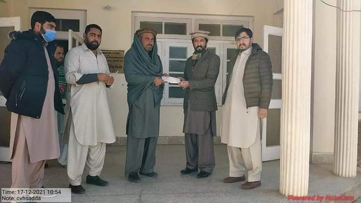 Distribution of Cheques by Additional Deputy Commissioner Kurram (Finance and Planning) & Dr. Atta Ullah, District Director Livestock TD Kurram amongst the farmers registered under Feedlot Fattening Program of L&DD Merged Areas AIP Scheme.