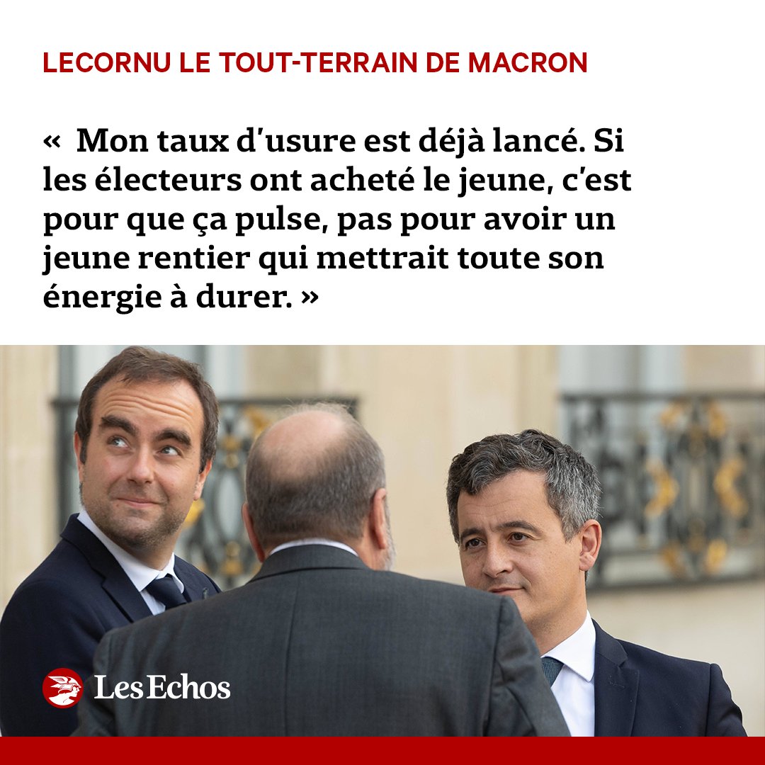 LesEchos's tweet photo. Sébastien Lecornu, le ministre des Outre-mer, revient à Paris avec l'espoir d'occuper une place stratégique dans la campagne d'Emmanuel Macron. Le président l'a repéré, mais il laisse prospérer les ambitions rivales.
Une enquête d'@ElsaFreyssenet ➡️ https://t.co/yYN8Ml7wMz https://t.co/RmzQG37cKe