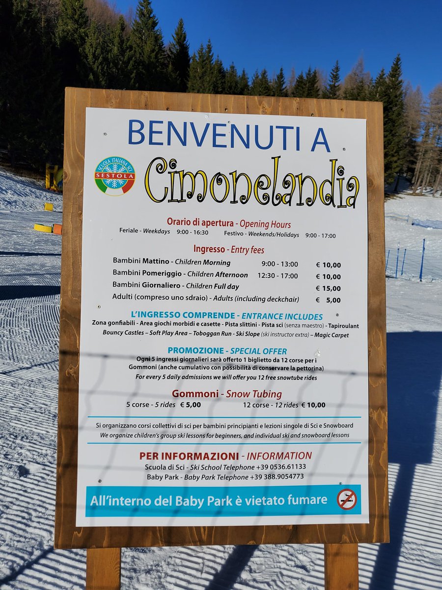 HotelTirolo's tweet photo. Domani, 18 Dicembre, apre il Baby Park al #LagoDellaNinfa, ai piedi del #Cimone! 

Una bellissima realtà per le famiglie con bambini che vogliono venire a trascorrere la loro vacanza in #Appennino!

Complimenti alla Scuola Sci #Sestola!

#HotelTiroloSestola 
@turismoER https://t.co/sRLBMhnUTa