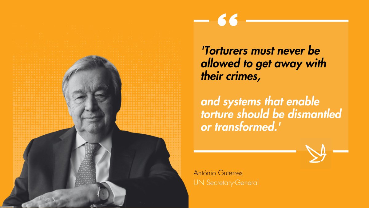 The UN General Assembly adopted a resolution creating the UN Torture Fund 40 years ago today
 
Since then, the Fund has provided direct assistance to over 1.2 million survivors of torture.
 
Find out more: ohchr.org/en/issues/tort…  #AntiTortureFund40 #RedressFromTorture