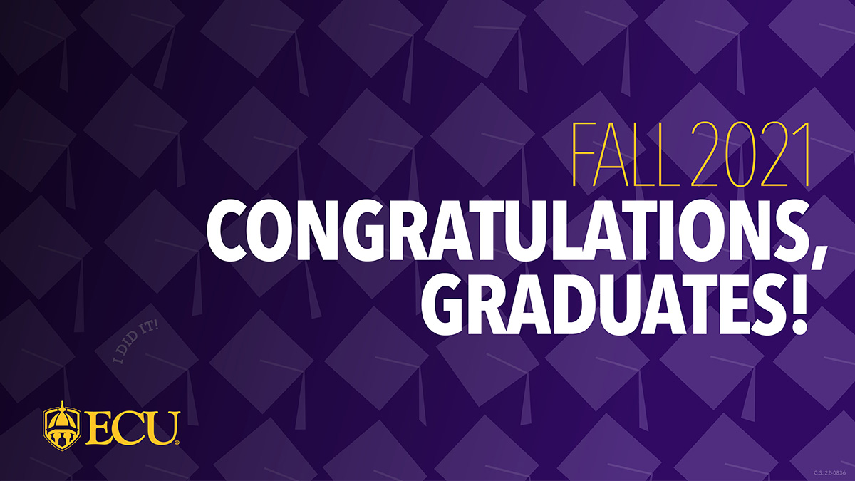 ECUComm's tweet photo. Congratulations #ECUSoC and @ecuartscomm graduates! π
We are so proud! Be sure to tag us in your grad pictures. https://t.co/F0qkhT2giS