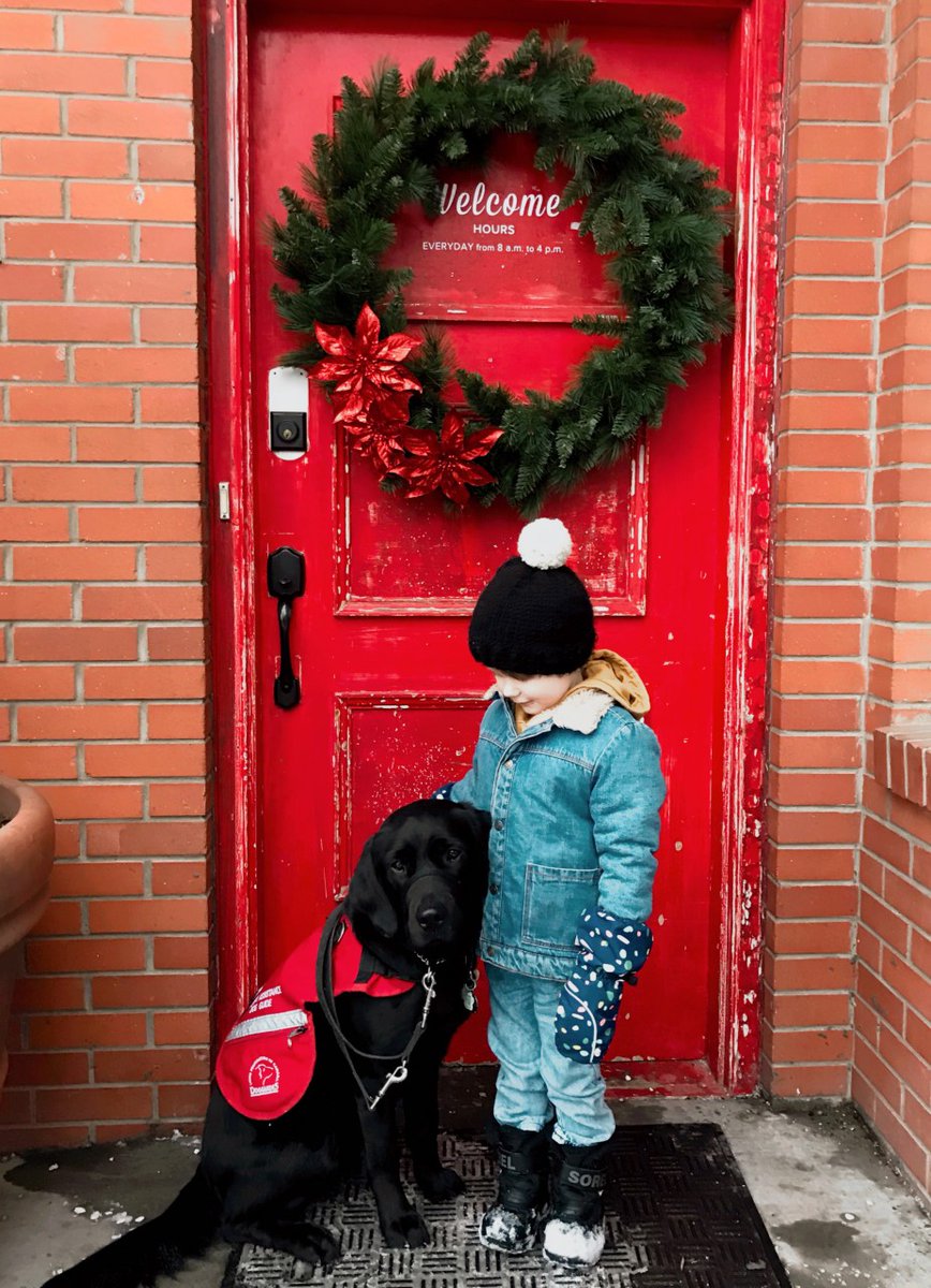 LFCDogGuides's tweet photo. #OnAPawsitiveNote- Jones &amp; Cynder 
“Shortly after Jones and #LFCDogGuide Cynder were matched, Jones’ language began to expand rapidly” says Chelsea, Jones’ mom. “We also became less anxious about Jones’ safety. To read more about the two of them, visit our FB or Instagram. https://t.co/sp8xs2WCTM