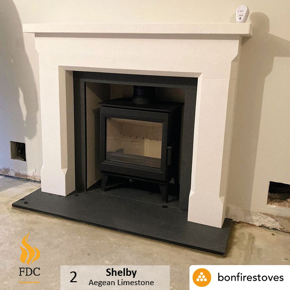 Fdcukltd's tweet photo. 🧡To round off this week we have a fabulous duo of installations from @bonfirestoves 
1️⃣ Victorian Classic surround in Aegean Limestone
2️⃣ Shelby surround in Aegean Limestone
Bonfire are one of our approved retailers &amp; have a  showroom with a number of our surrounds on display 🔥 https://t.co/OBArfRXNFv