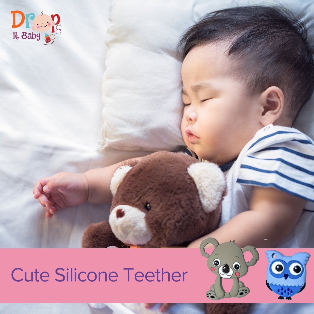 Our silicone teethers are not only super great for your baby’s sore teeth but they are also cute and eye-catching to the little one! 🌟

➡️ Drop it baby offers you cute but very useful products:
betterfamilyinc.com/collections/dr… 

#TravelWithKids #BabyCute #TeetherBaby #TeetherToy