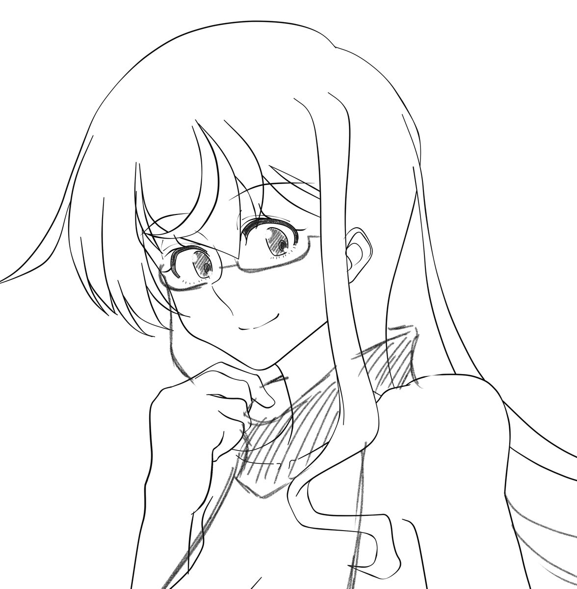 描き進めるには何かか足りない感じなのでボツ気味……(‾▽‾) 