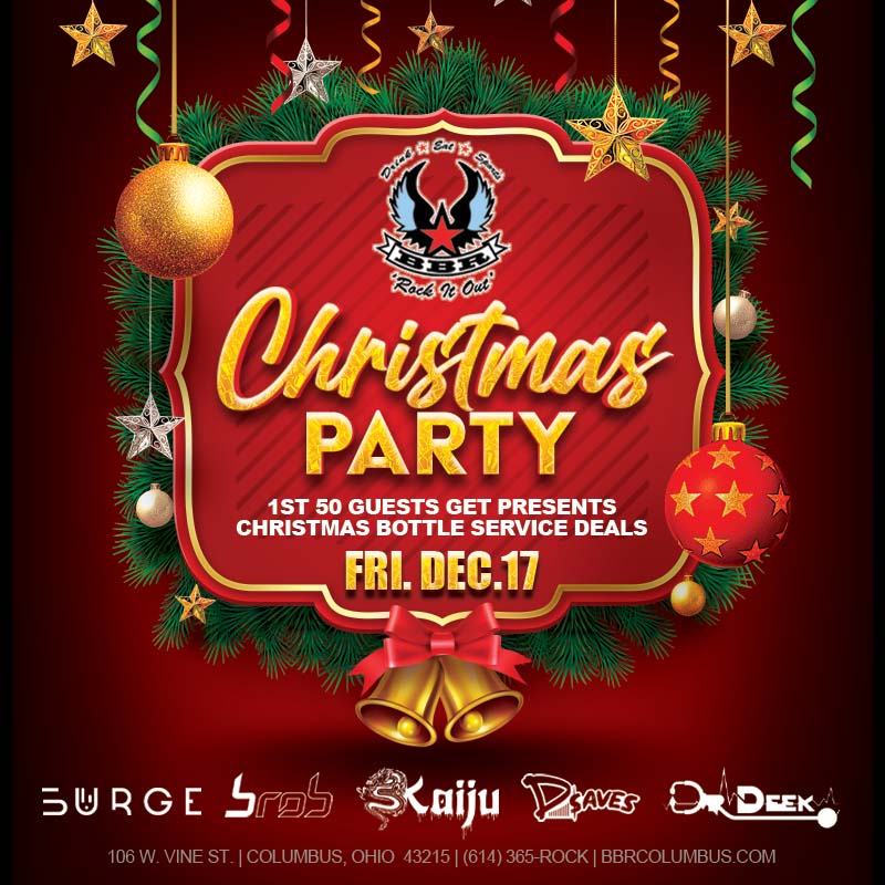 CHRISTMAS PARTY TONIGHT! Presents for the 1st 50 guests, multiple djs, grey goose sampling 
#Christmas #ChristmasParty #TGIF