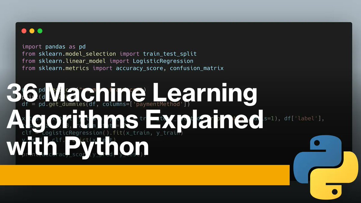 kdnuggets's tweet photo. 90+ #MachineLearning Algorithms explained, with #Python examples https://t.co/P5MrcGDsop https://t.co/SbL6WDedML