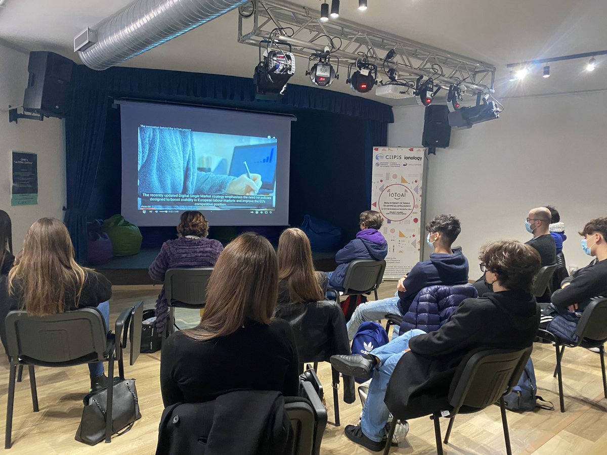 IoToAI1's tweet photo. ⚠ #MultiplierEvent in #ItalyToday: the second and last part of the Italian ME of #IOTOAI project, took place in Palermo 🇮🇹  at CEIPES' office.
Another great opportunity to show IoToAI's results and collect important #feedbacks
🔜 #Stay tuned for more news about IoToAI 
#erasmus https://t.co/A9druLmYzO
