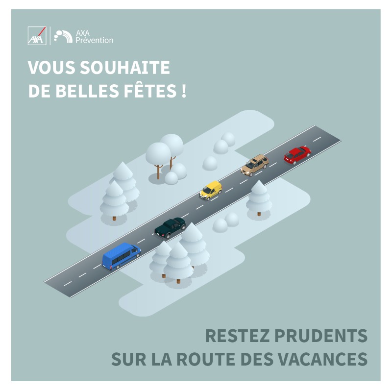 🌲 Toute l'équipe AXA Prévention vous souhaite de joyeuses fêtes !

Soyez prudents sur la route des vacances et prenez bien soin de vous et de vos proches 🤗