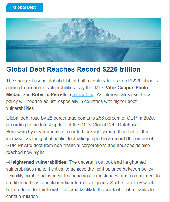 biotech_galen0x's tweet photo. Staggering Debt!!!

#IMF #WorldDebt https://t.co/6xDN47YwZq