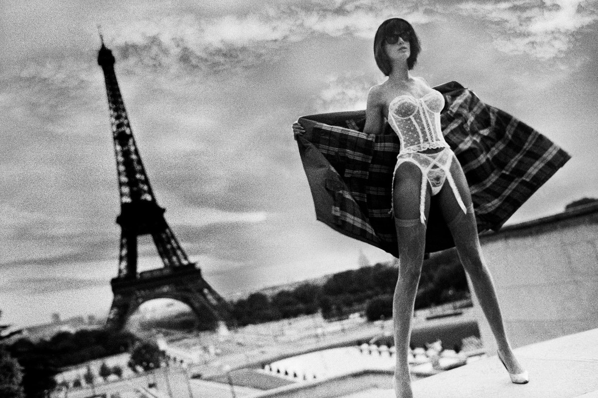 Good morning — Stephanie Seymour in Paris, 1982