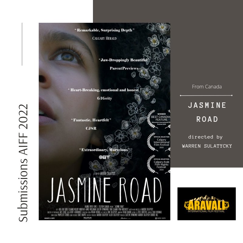 AravaliFilmFest's tweet photo. Submissions #AIFF 2022
From #Canada: JASMINE ROAD directed by Warren Sulatycky
Submissions: exclusively via @FilmFreeway
https://t.co/9jsaxSkoFC
#jasmineroad @WarrenSulatycky @ragingriverfilm
#filmfestival #india https://t.co/kjjmlbmxTv