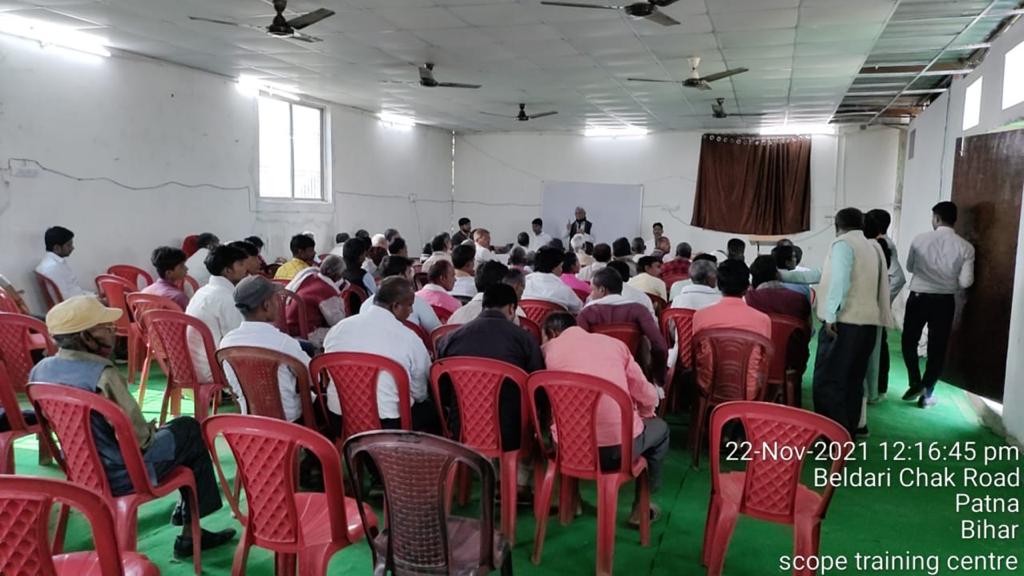 scopebihar's tweet photo. Recently, we hosted an #Exposurevisit of farmers. There were around 80 farmers from ATMA, Nalanda. We are obliged to @Agribih for giving us an opportunity. DThere were deliberations on Potential of Animal Husbandry and Fisheries in Bihar and its importance along side #agriculture https://t.co/hhEIRhKPAR