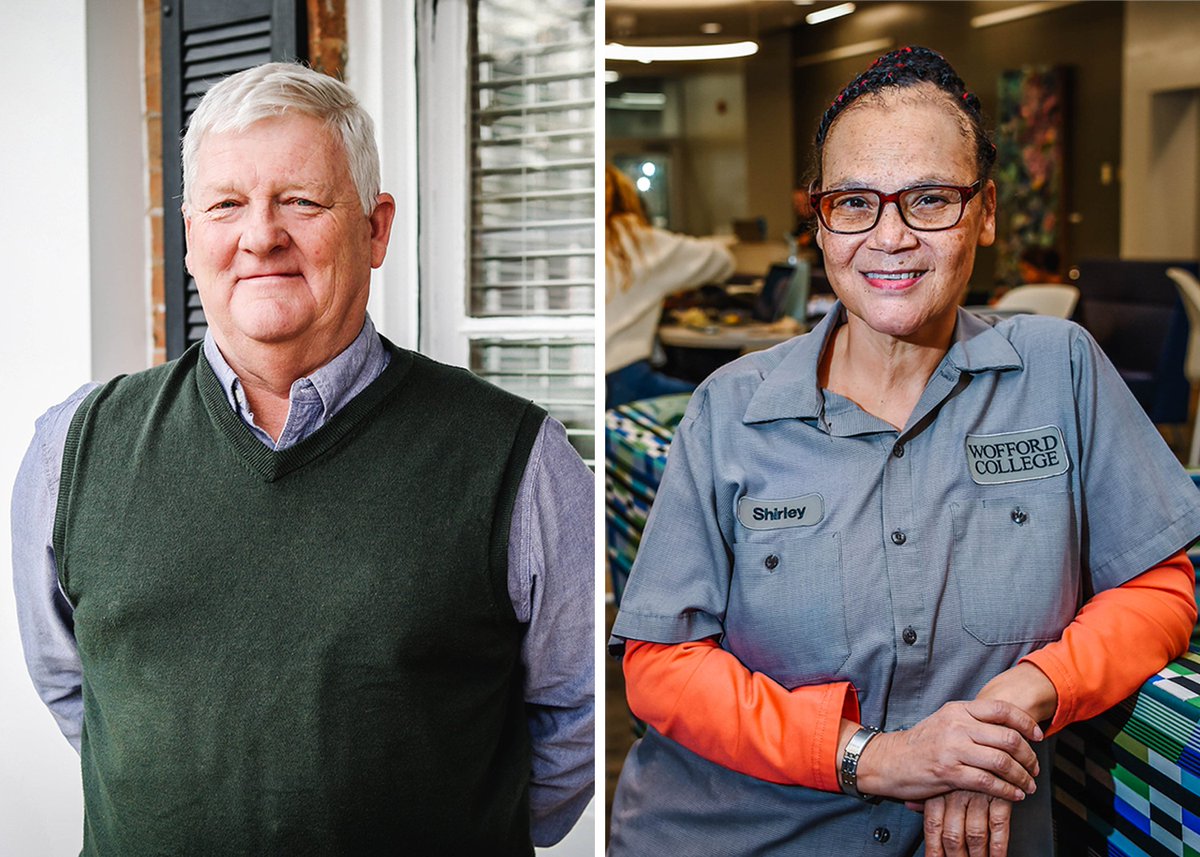 Shirley Alexander and John Blair have served the Wofford community for a combined total of 63 years. Today, they will both retire. Read more about Shirley and John: wofford.edu