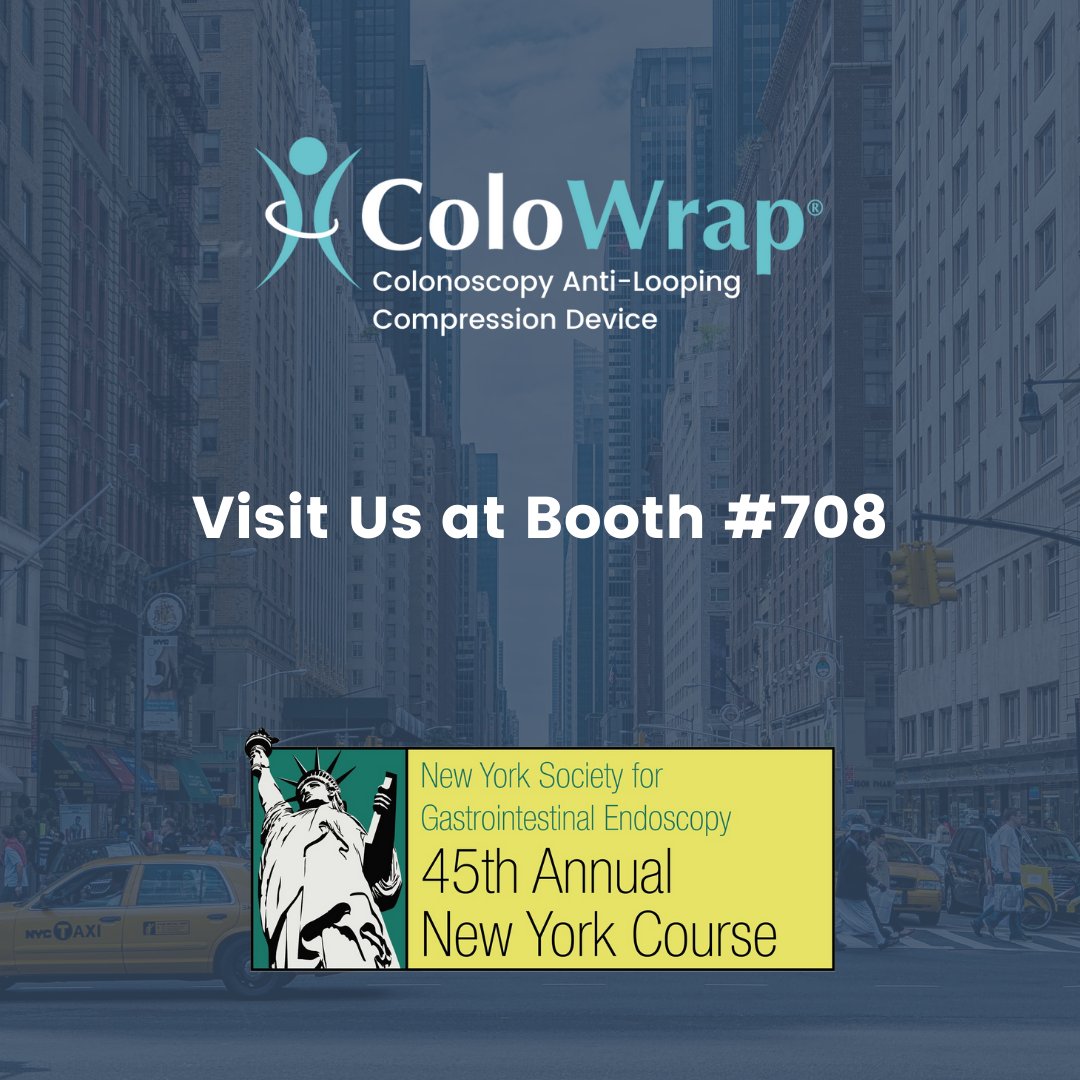 Join us at @NYSGE booth #708 to learn more about @ColoWrap. ColoWrap prevents looping during colonoscopy and helps achieve rapid cecal intubation: bit.ly/3mdyXC6 

#NYSGE2021 #GITwitter #Endoscopy #GI #LoseTheLoop #ColoWrap #GINurses #Gastroenterology