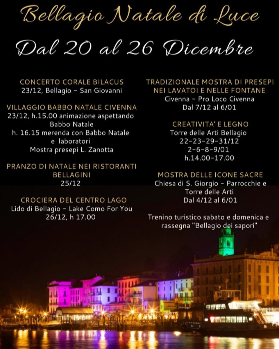 Ilperlo's tweet photo. What's on this coming week end ...
Cosa ti aspetta per il week end ...
#Bellagiolakecomo https://t.co/WZFcvKFu1m