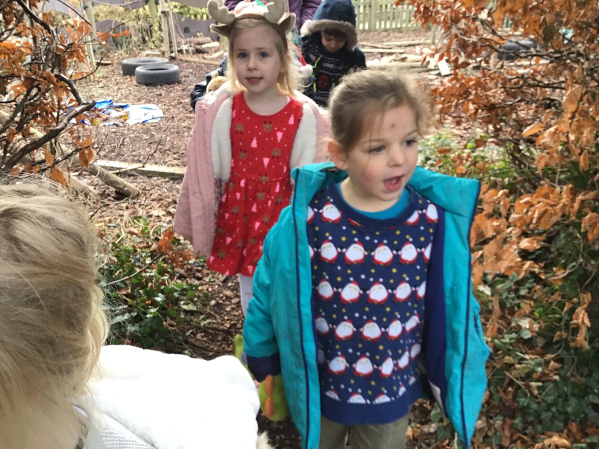 blueclassckis's tweet photo. What an exciting day! We’ve been on a Barnaby bear hunt where we found some hot chocolate and biscuits! Best of all we had a visit from Father Christmas! 🤩 🎅 Merry Christmas Everyone!  🎄 https://t.co/wsLnyDDAKw