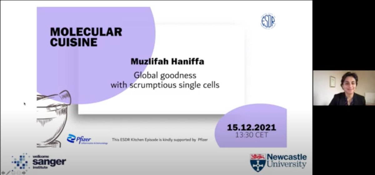 Watch <a href="/Muzz_Haniffa/">Muzlifah Haniffa</a> in the ESDR Kitchen talking about her journey with single cells. An inspiring story that illustrates the power of wide collaboration and diverse contributors to build stronger science. Thanks Muzz!

youtu.be/X3ta5A36wHg