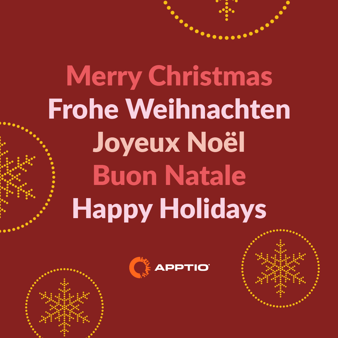 Apptio's tweet photo. Happy holidays from the Apptio team! We hope you have a wonderful time with family and friends this season. We look forward to celebrating 2022 together and all of the joy it may bring! ❄️ #HappyHolidays https://t.co/NmHwiUhGQI