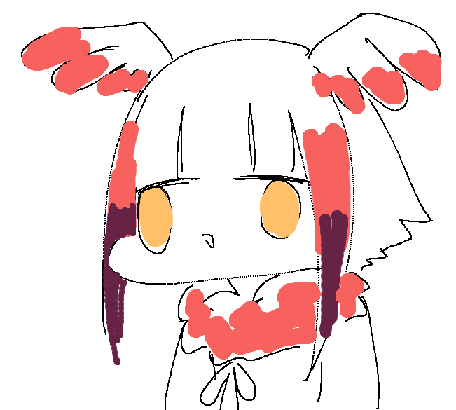 アリツカゲラ溶かしたトキの顔 