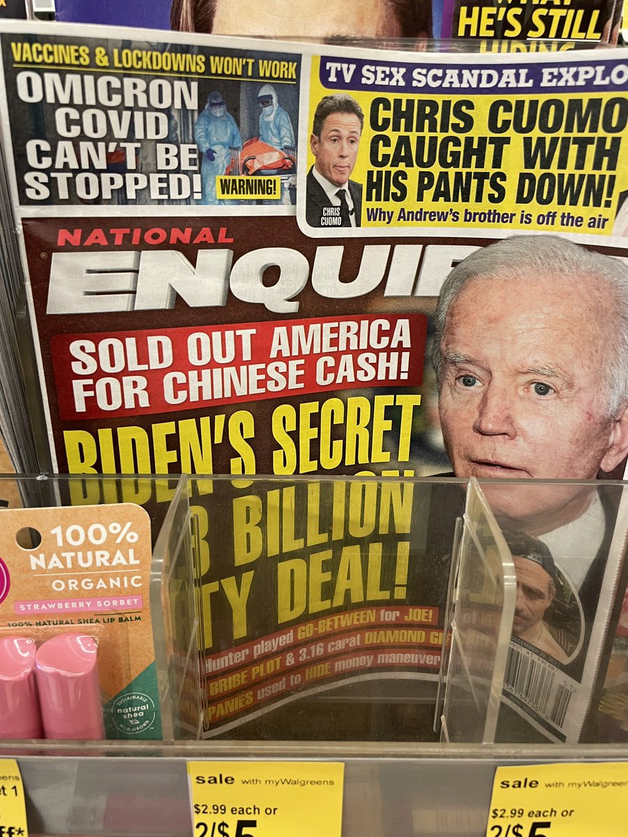 notjonbenet's tweet photo. the national enquirer is pro covid😂 https://t.co/EDxIM7RGkT
