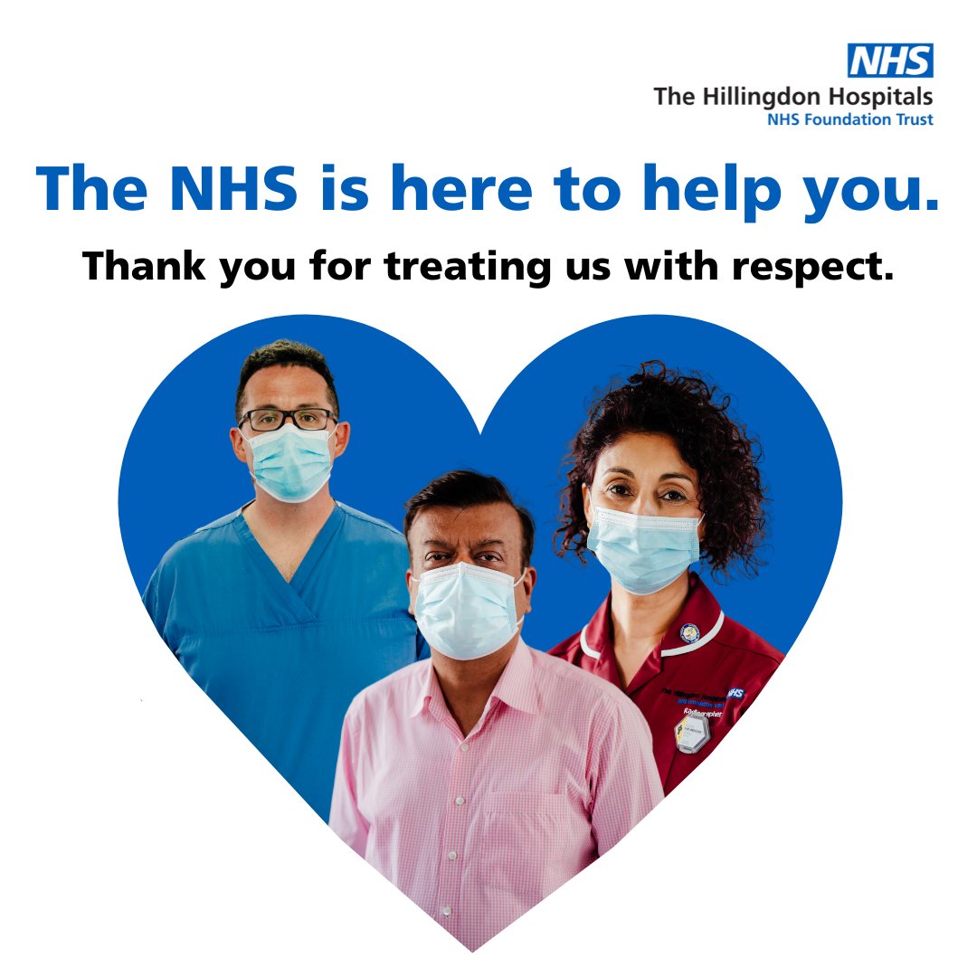 Thank you to all our incredibly dedicated staff who have made the vaccination hub at Hillingdon Hospital a great success, but also to everyone who has visited since it opened on Monday - thank you for treating our staff with respect &amp; gratitude.

The NHS is here for you 💙