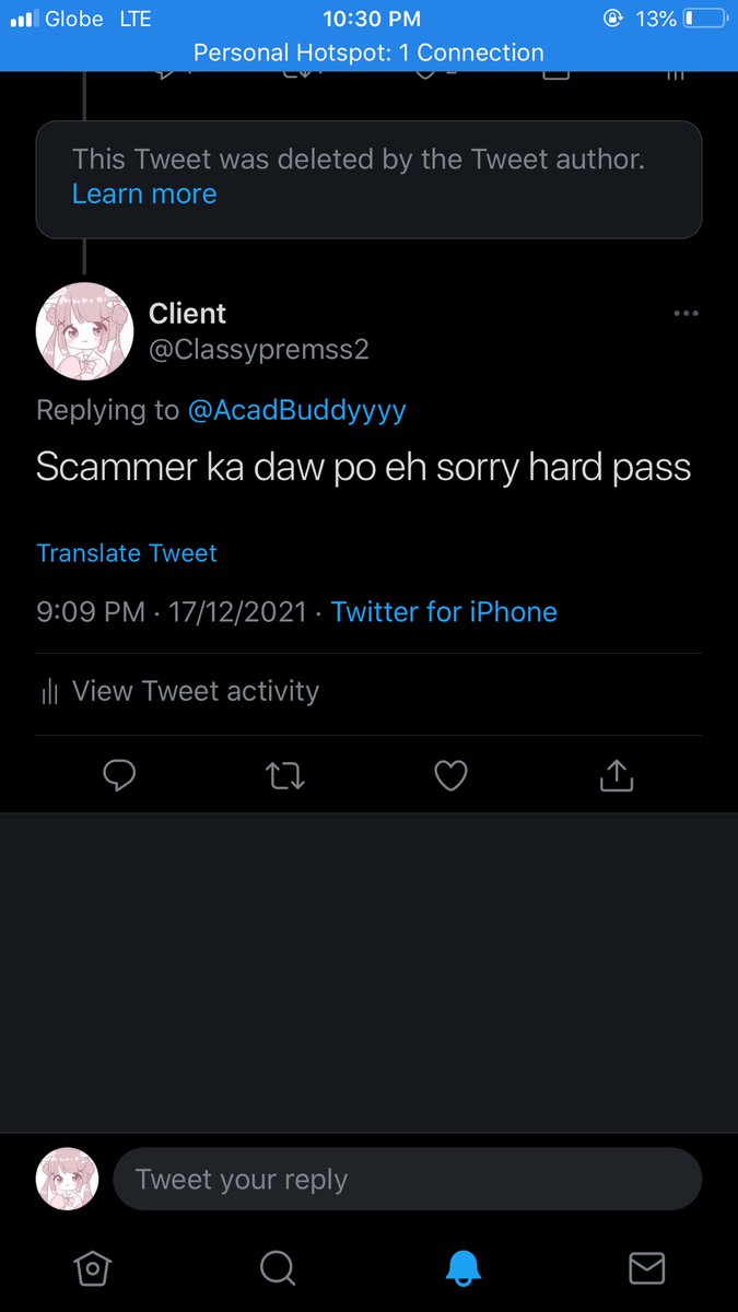 Classypremss2's tweet image. @/AcadBuddyyyy scammer‼️siya guys buti nalang may nakita akong post here sa comstwt muntik na ko mabiktima don nung nireplyan ko bigla na ko blinock haha sorry di mo ko maloloko lol

Ps; yun last pic un po nakita kong nag post na scammer daw siya at totoo ngang scammer ingat guys