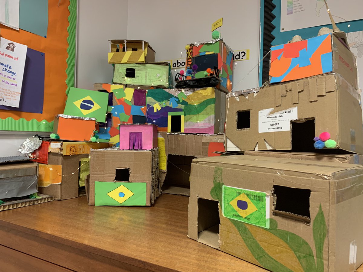 S3 Geography Favela making to finish off our Brazil topic 🇧🇷