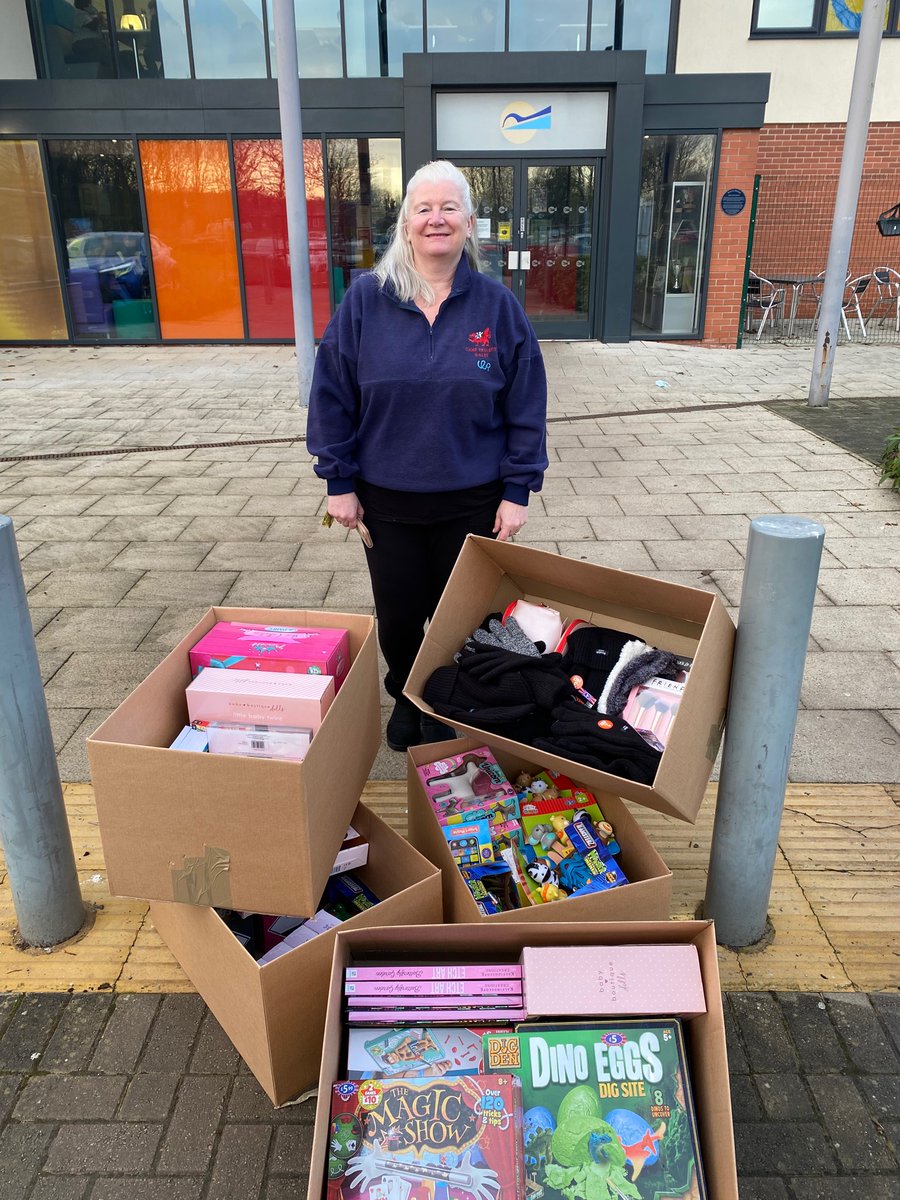 OBAcademy's tweet photo. A massive thank you to @CampProWales for their generous donation to our OBA Christmas Toy Appeal. An additional £450 worth of gifts has now been added to the toys and gifts already collected by the academy. Together we can achieve a lot 💙 #community #teamoba #obafamily https://t.co/tAV0psFhOU