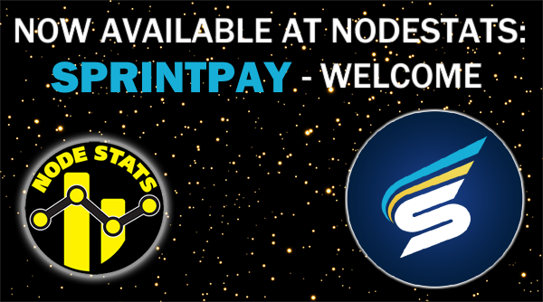 StatsNode's tweet photo. !! COIN LISTING !!

It is my great pleasure to announce, that SprintPay (SPRX) has won the free voting to join NodeStats.

Watch all the data here:
https://t.co/w7fEhUqnEI https://t.co/bBdXhS5l0o