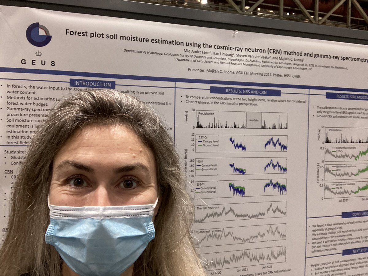 Come and see our poster on estimating soil moisture using a new exciting method: gamma-ray intensity. Today friday between 16-18 at poster 0769 @mieandMA funded by <a href="/Carlsbergfondet/">Carlsbergfondet</a> #AGU21 #cosmicray #gammaray #soilmoisture