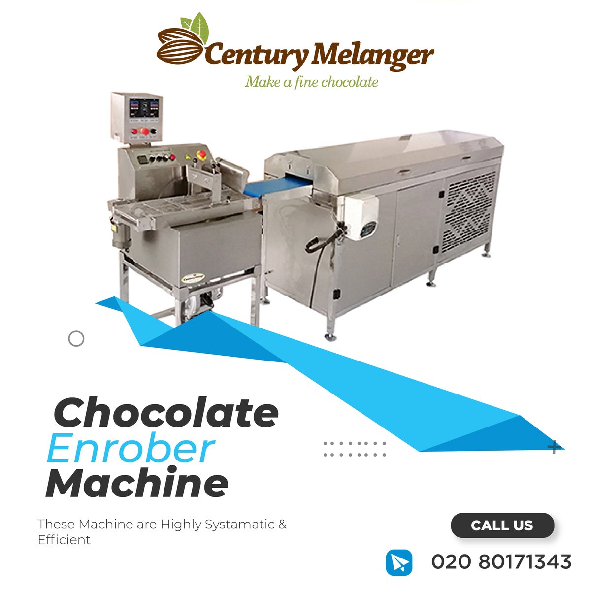 Century melanger presents a wide range of chocolate-making equipment like a chocolate tempering machine, chocolate enrober machine, Chocolate flaker & shaver etc.#melanger #chocolatetemperingmachine #chocolatevibrator #centurymelanger #chocolatedippingmachine #enrobingmachine #uk