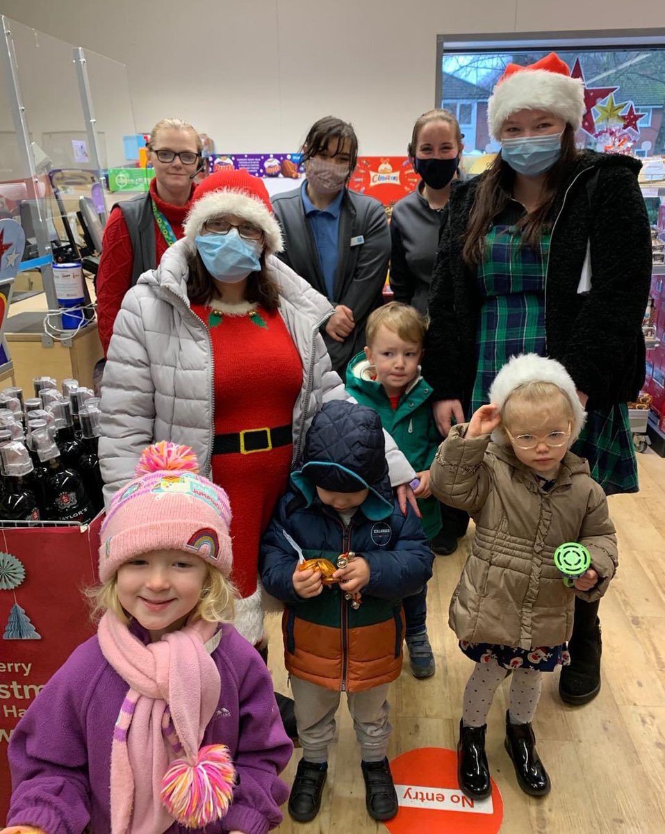 Loved our visit from our local Nursery to bring us a Christmas card. We’re lucky to have such lovely neighbours 😊🎅🏼 <a href="/sazlou82/">Sarah Cooper</a> <a href="/PaulGriffin18/">Paul Griffin</a> <a href="/coopuk/">Co-op</a>